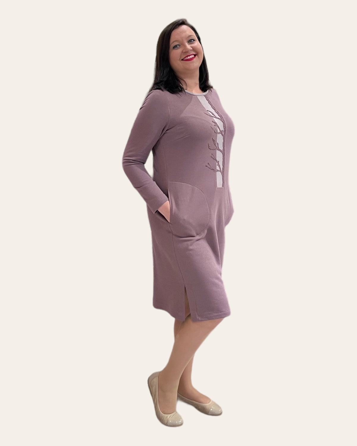 Trikotažinė suknelė - Medžio šakelės – išskirtiniai drabužiai iš jakas.net