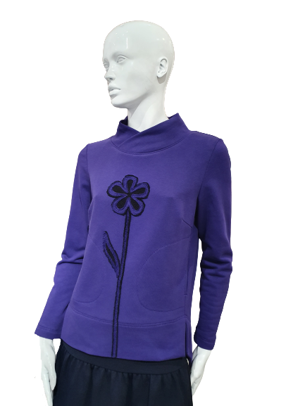 Violetinis džemperis